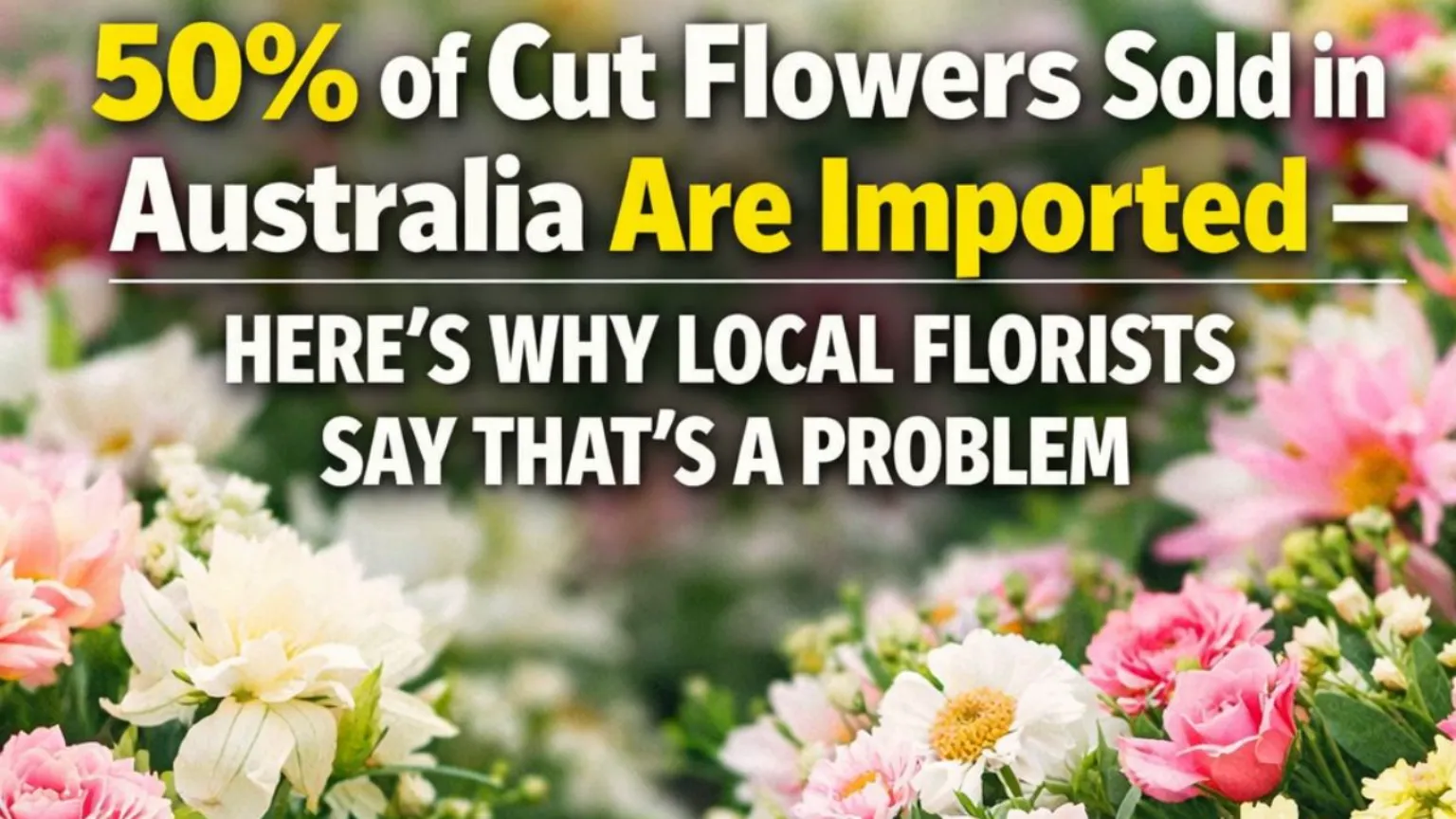 50% of Cut Flowers Sold in Australia Are Imported — Here’s Why Local Florists Say That’s a Problem